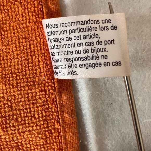 NEW HERMÈS ORANGE YACHTING BATH TOWEL - Picture 7 of 15